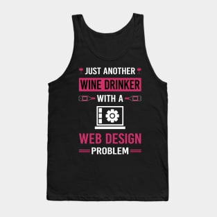 Wine Drinker Web Design Designing Designer Designs Tank Top